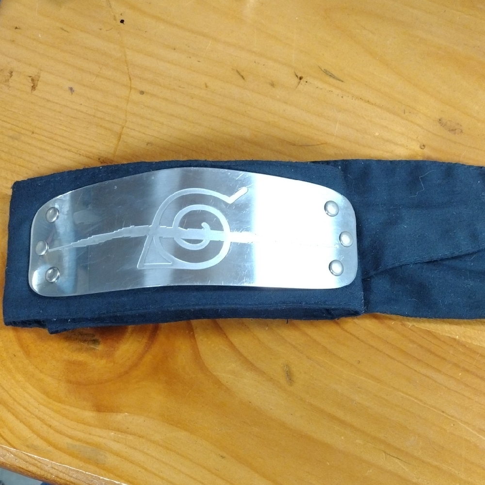 Naruto Black and Silver Headband